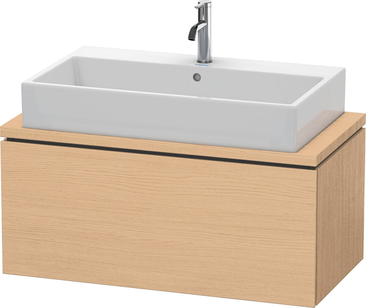 DURAVIT L-Cube Konsolenwaschtischunterbau 920 mm betongrau matt mit 1 Auszug und Tip-on-Technik
