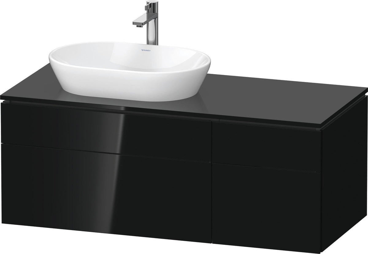 DURAVIT L-Cube Waschtischunterbau 1220 mm taupe supermatt mit Tip-On-Technik und Soft-Close