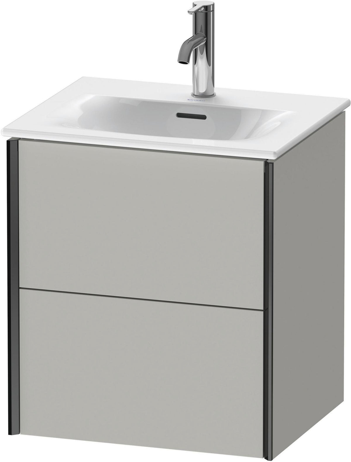 Duravit XViu Waschtischunterbau wandhängend 557x510x420 mm 2 Schubkästen betongrau matt
