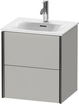 Duravit XViu Waschtischunterbau wandhängend 557x510x420 mm 2 Schubkästen betongrau matt