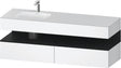 DURAVIT Qatego Studio F. A. Porsche Einbauwaschtisch mit Konsolenwaschtischunterbau 1600 mm Weiß Matt