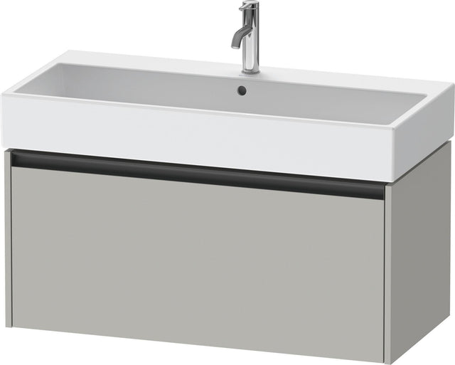 DURAVIT Ketho.2 Waschtischunterbau 984 mm betongrau matt mit 1 Auszug, wandhängend