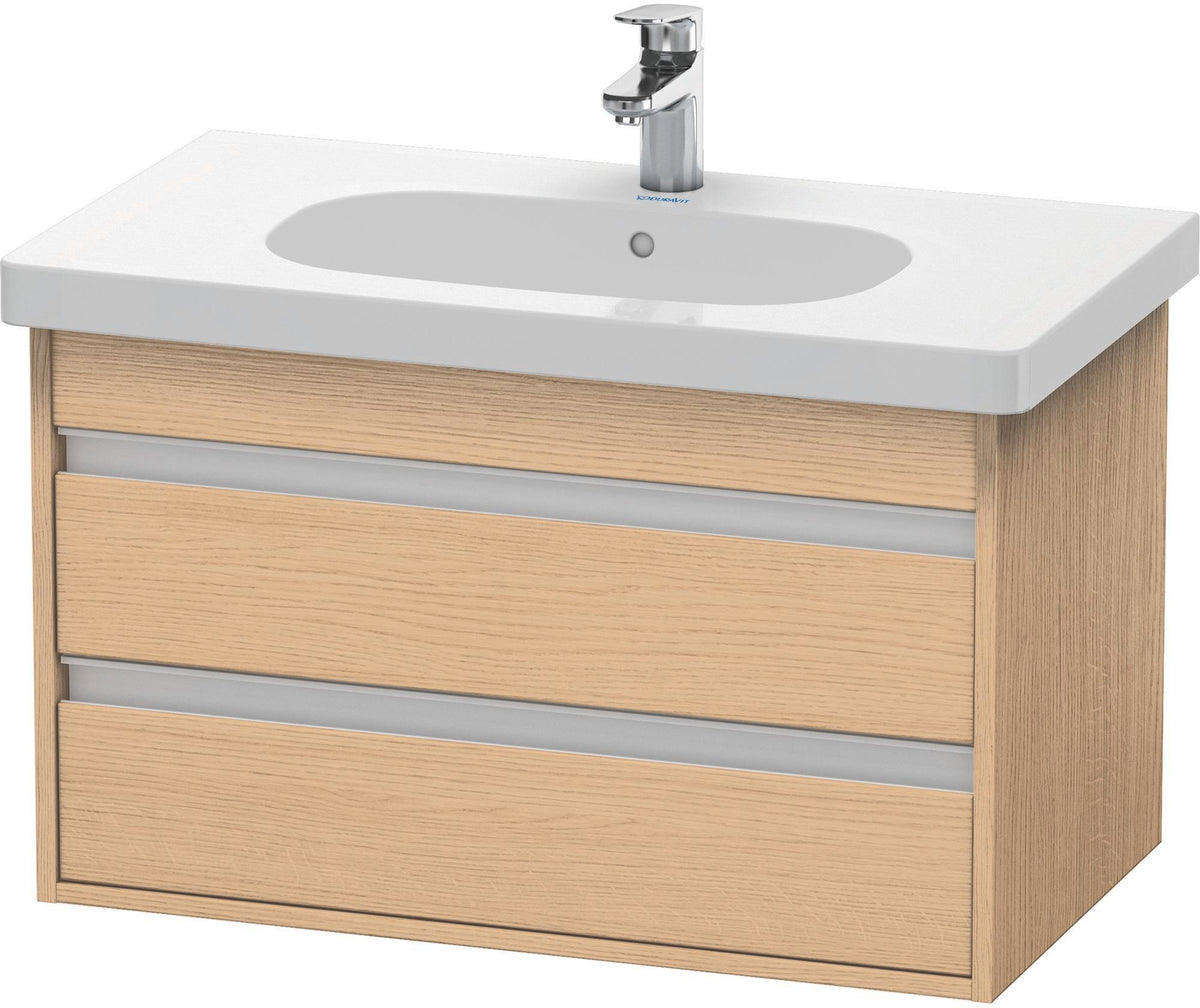 DURAVIT Waschtischunterbau Ketho wandhängend 800 mm, 2 Schubkästen, weiß matt, für D-Code 034285