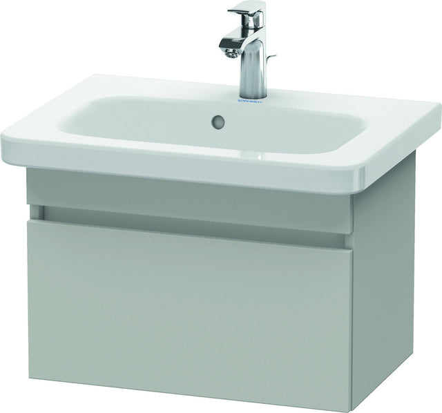 DURAVIT DuraStyle Waschtischunterbau wandhängend 580 mm betongrau matt mit Soft-Close-Auszug