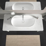 DURAVIT Aufsatzbecken Luv 800 mm aus DuraCeram, weiß, ohne Überlauf, mit Hahnlochbank