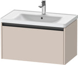 DURAVIT Ketho.2 Waschtischunterbau 784 mm betongrau matt, wandhängend, 1 Auszug