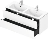 Duravit L-Cube Waschtischunterbau 1290 mm taupe supermatt mit Tip-On-Technik