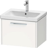 Duravit D-Code 2.0 Waschtischunterbau 584 mm Weiß Matt mit Auszug und Chromgriff