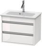 Duravit Ketho Waschtischunterbau 600 mm Weiß Matt mit 2 Schubkästen und Soft-Close