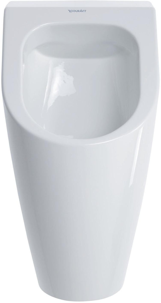 DURAVIT Urinal ME by Starck, spülrandlos, Zulauf hinten, ohne Fliege, weiß