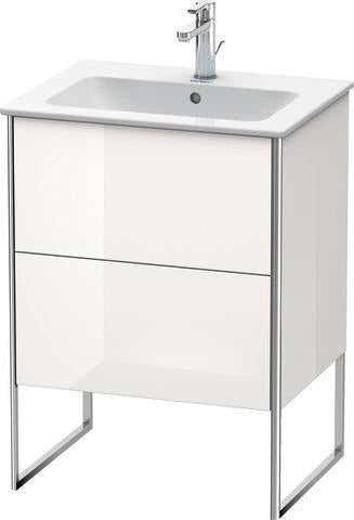 Duravit XSQUARE Waschtischunterbau 610 mm mit Auszug und Fußgestell – s-matt ES Ahorn