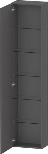 DURAVIT DuraStyle Hochschrank 400 mm betongrau matt, 1 Tür links, Soft-Close