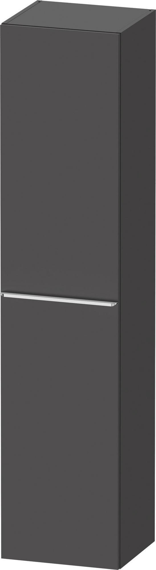 DURAVIT D-Neo Hochschrank 400x360x1760 mm, 1 Tür links, Eiche Schwarz – Matt, Soft-Close