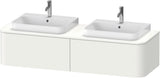 Duravit Happy D.2+ Konsolenwaschtischunterbau 1600 mm taupe supermatt mit Tip-On Technik