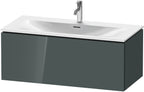 dolomiti grey hochglanz / Mitteldichte Faserplatte (MDF) / 1 Auszug