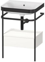 Duravit Waschtischset HAPPY D.2 PLUS 575x490mm ein Hahnloch taupe supermatt