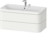 DURAVIT Waschtischset Happy D.2 Plus 2 Schubkästen 975x490 mm eiche hell taupe supermatt
