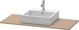DURAVIT XSquare Konsole 800x550x16 mm mit Ausschnitt – Betongrau Matt