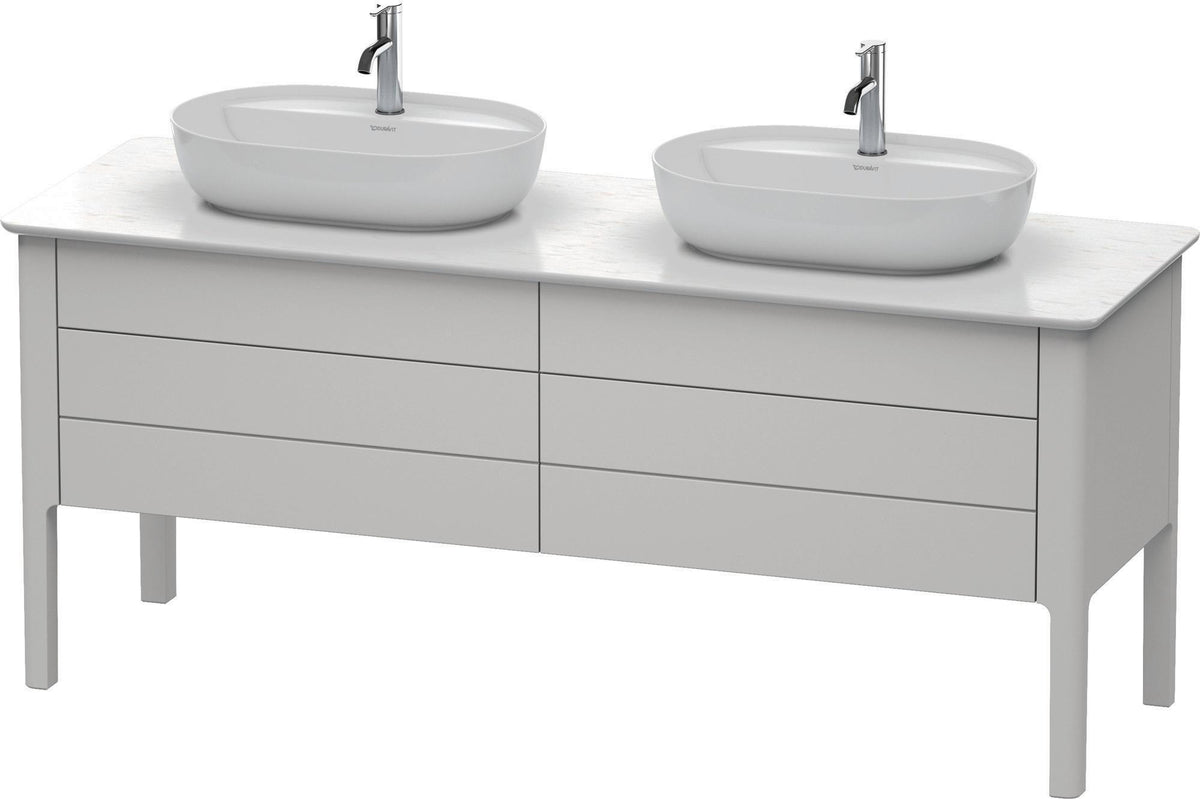 Duravit Luv Konsolenwaschtischunterbau bodenstehend 1733 mm weiß seidenmatt mit 2 Auszügen