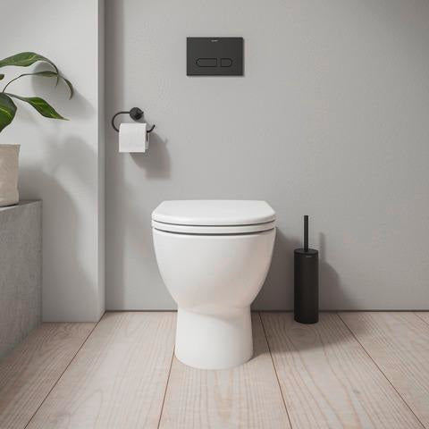 DURAVIT D-Code WC-Sitz mit Absenkautomatik, Weiß, Duroplast, Edelstahl-Scharniere