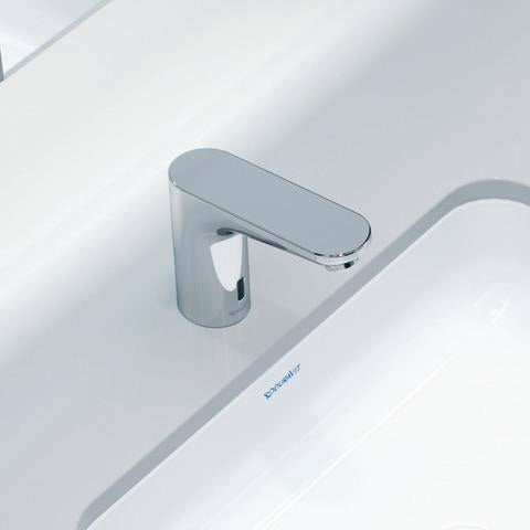 Duravit Sensor 1 Waschtischmischer elektronisch – Netzbetrieb, Chrom, 122 mm Auslauf