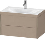 DURAVIT XViu c-bonded Waschtischset 800 mm wandhängend mit 2 Schubkästen und Tip-on-Technik
