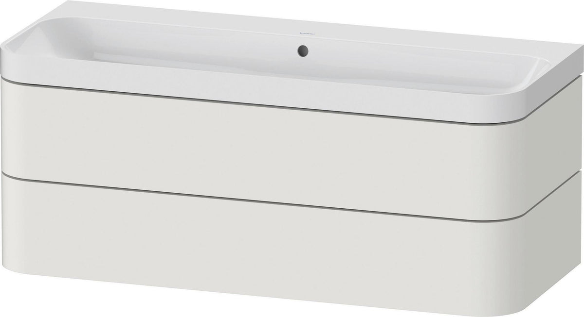 Duravit Happy D.2 Waschtischset 1175 mm wandhängend mit Tip-on Technik und Soft-Close