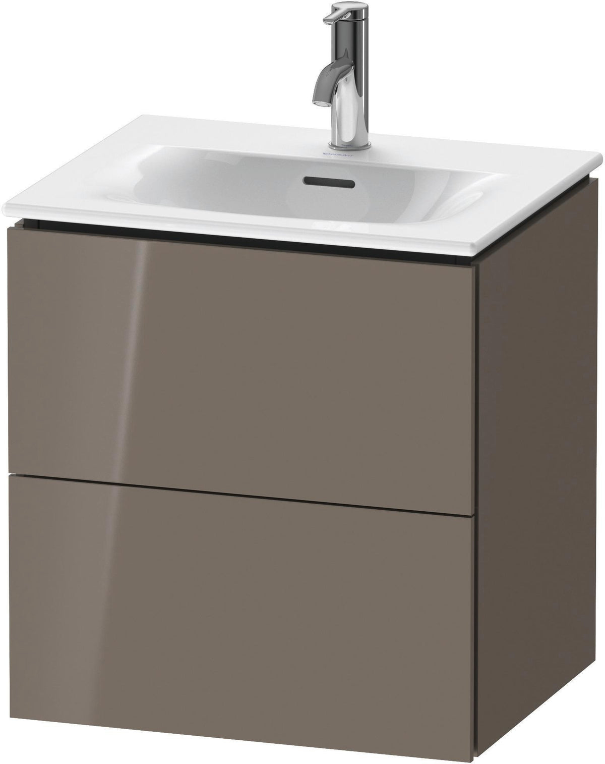 DURAVIT L-Cube Waschtischunterbau 520 mm weiß matt – 2 Schubkästen, wandhängend