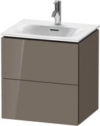 flannel grey hochglanz / Mitteldichte Faserplatte (MDF) / 2 Schubkästen