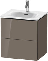 DURAVIT L-Cube Waschtischunterbau 520 mm weiß matt – 2 Schubkästen, wandhängend