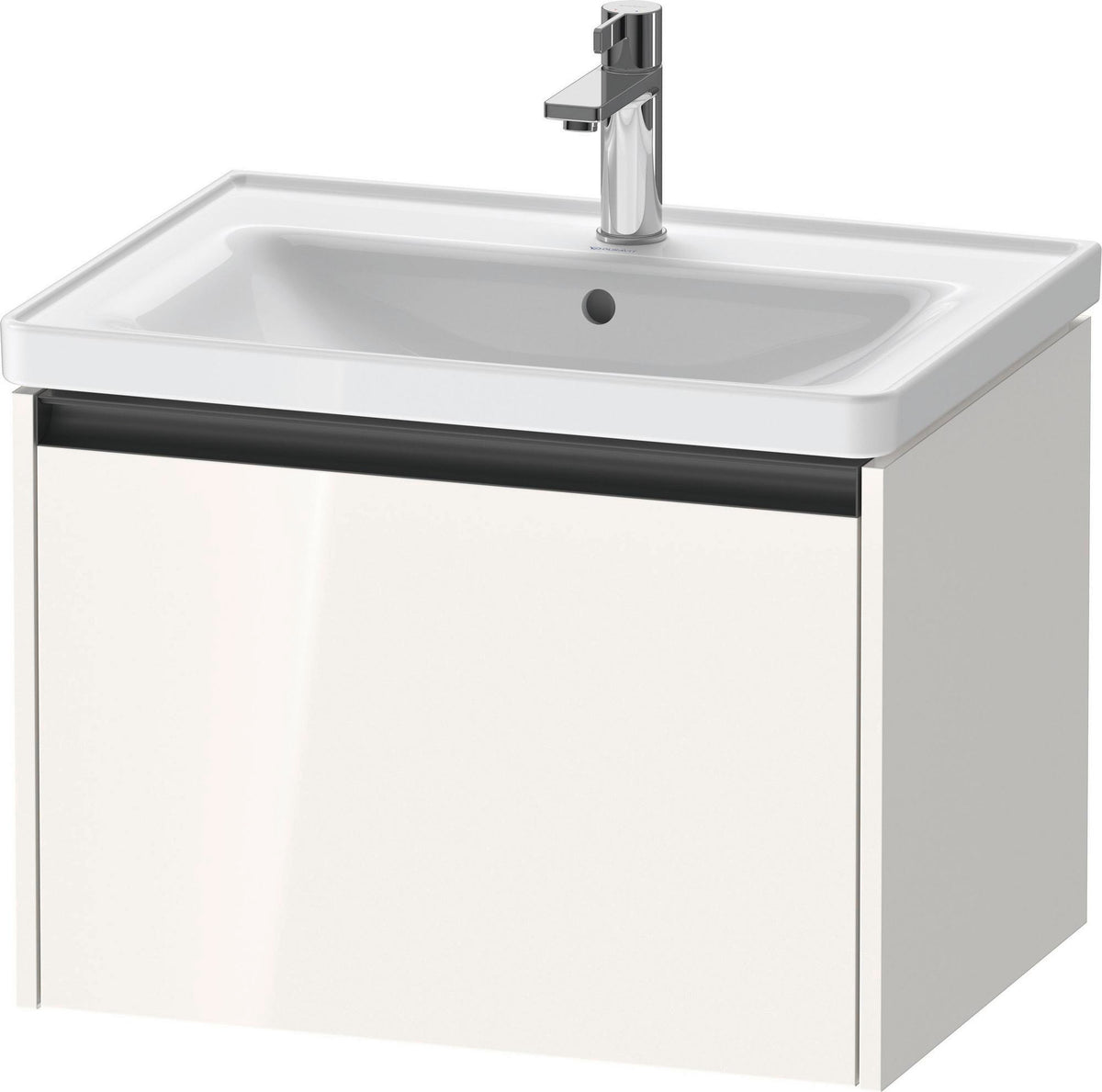 DURAVIT Ketho.2 Waschtischunterbau 634 mm betongrau matt, wandhängend, 1 Auszug mit Soft-Close