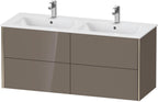 flannel grey hochglanz / Mitteldichte Faserplatte (MDF) / 4Schubk.,champ.matt/flan.grey