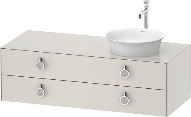 Duravit White Tulip Waschtischunterbau 1300 mm mit 2 Schubkästen und Innenbeleuchtung
