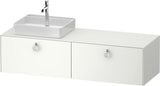 Duravit White Tulip Waschtischunterbau 1600 mm Nussbaum links von Philippe Starck
