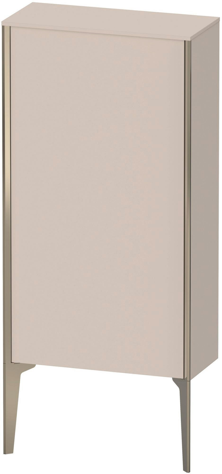 DURAVIT XViu Halbhochschrank 890x500x240mm rechts champagner matt/leinen