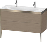 DURAVIT XViu c-bonded Waschtischunterbauset 1200 mm Eiche mit 2 Auszügen