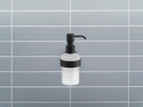 DURAVIT D-Code Seifenspender mit Glasflakon und verchromtem Messinghalter für Wandmontage