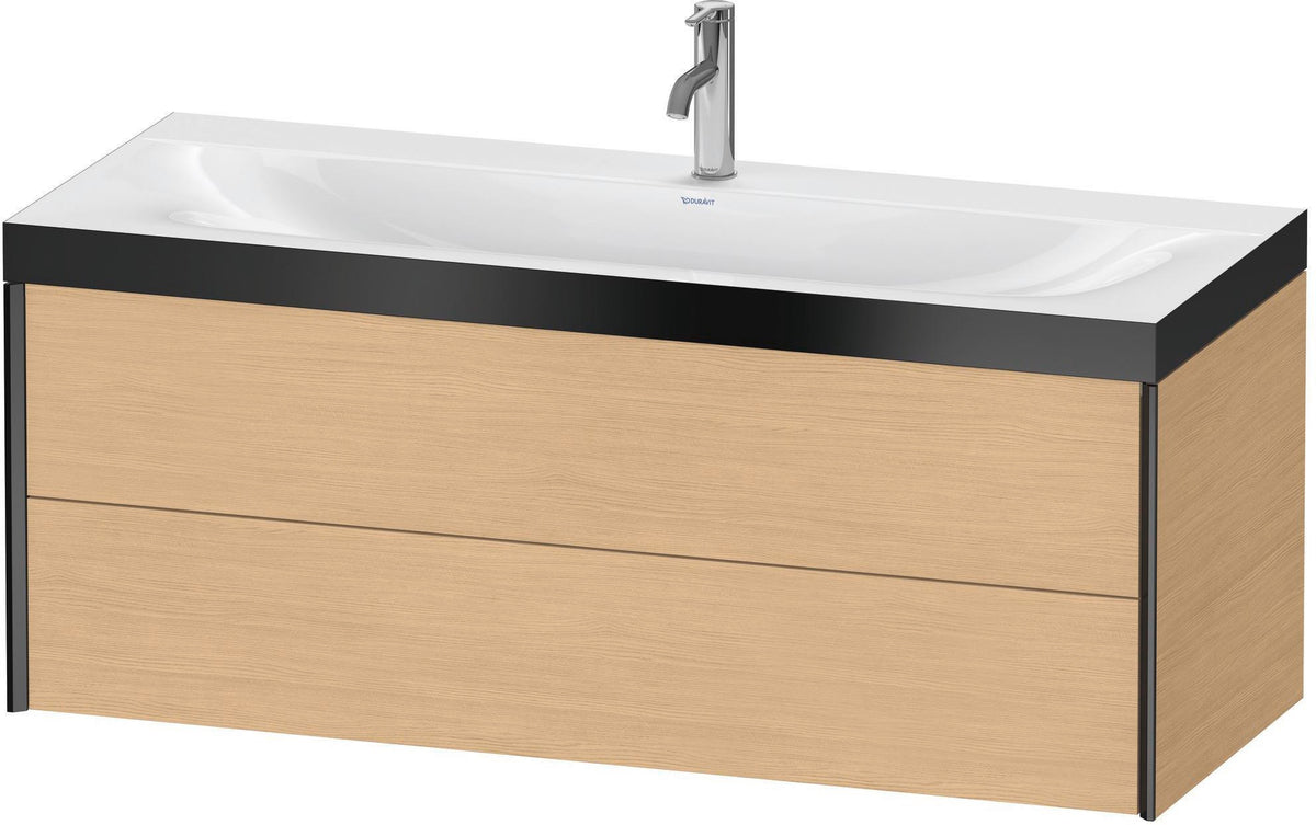 DURAVIT XViu Waschtischunterbauset c-bonded 1200 mm Eiche Natur mit 2 Schubkästen