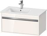 Duravit Ketho Waschtischunterbau 800 mm Weiß Matt mit 1 Auszug & Soft-Close