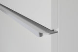 DURAVIT D-Neo Waschtischunterbau 610 mm Eiche Schwarz mit Bronze Griff – wandhängend