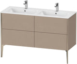 DURAVIT XViu Waschtischunterbau bodenstehend 1280 mm, 4 Auszüge, weiß matt – Tip-On