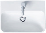 Duravit Waschtisch ME by Starck 600 mm Weiß Seidenmatt mit Überlauf und Hahnlochbank