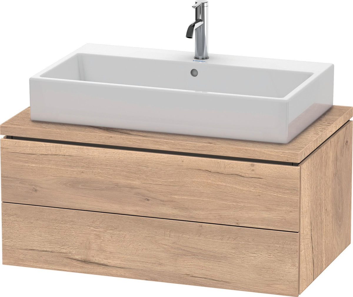 DURAVIT L-Cube Konsolenwaschtischunterbau 920 mm, 2 Schubkästen, Betongrau Matt, wandhängend