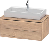 DURAVIT L-Cube Konsolenwaschtischunterbau 920 mm, 2 Schubkästen, Betongrau Matt, wandhängend
