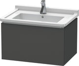 Duravit L-Cube Waschtischunterbau 670 mm taupe matt – Wandhängend mit Tip-On-Auszug