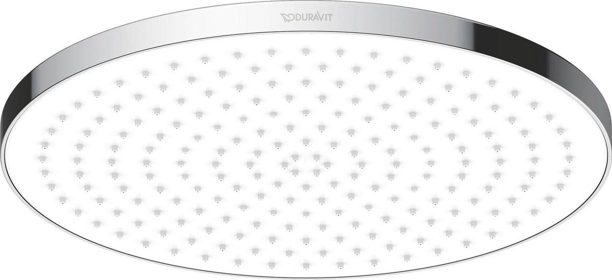 DURAVIT Kopfbrause MinusFlow D230, Rund, Rain Schwarz Matt – Wand- und Deckenmontage, Antikalk