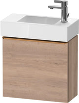 DURAVIT D-Neo Waschtischunterbau 484 mm Eiche Schwarz Matt, 1 Tür, Bronze Griff