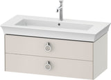 DURAVIT Waschtischunterbau White Tulip wandhängend 984 mm mit 2 Schubkästen, weiß seidenmatt