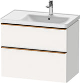 Duravit D-Neo Waschtischunterbau 784 mm Eiche Schwarz Bronze, wandhängend, 1 Auszug
