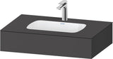 DURAVIT Qatego Einbauwaschtisch mit Konsole 800x550mm Weiß Hochglanz – Studio F. A. Porsche
